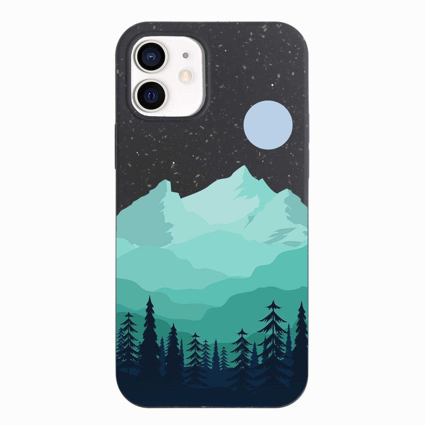 Moon & Mountains - iPhone 12 Mini Eco-Friendly Case