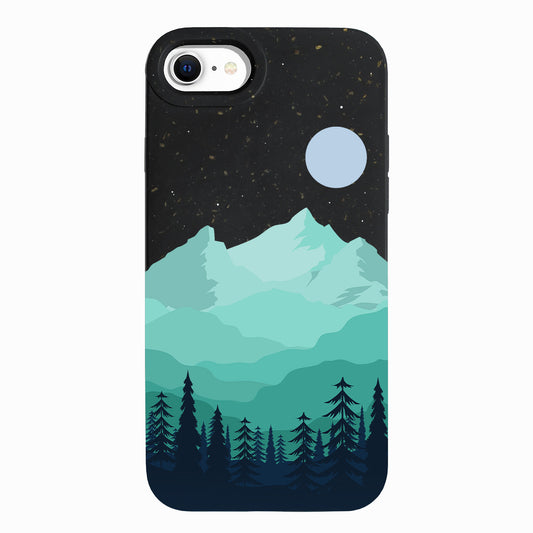 Moon & Mountains - iPhone SE 2020 / 8 / 7 / 6 / 6s Eco-Friendly Case