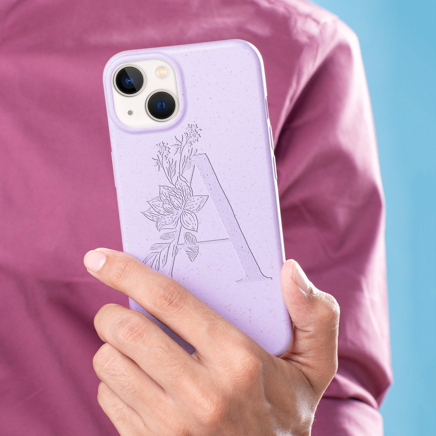 Flower Initials - iPhone SE 2020 / 8 / 7 / 6 / 6s Eco-Friendly Case