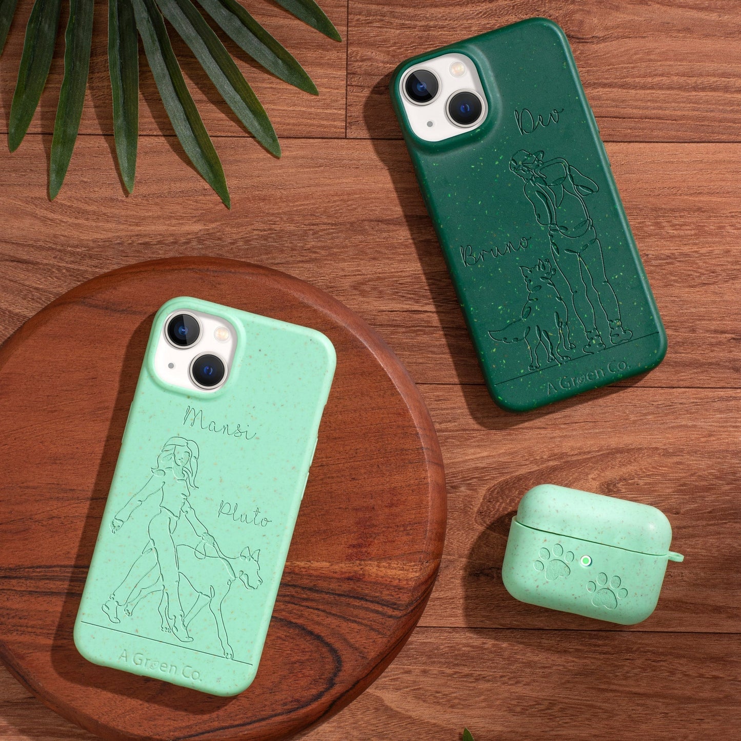 Wagging Tails (Girl) - iPhone SE 2020 / 8 / 7 / 6 / 6s Eco-Friendly Case