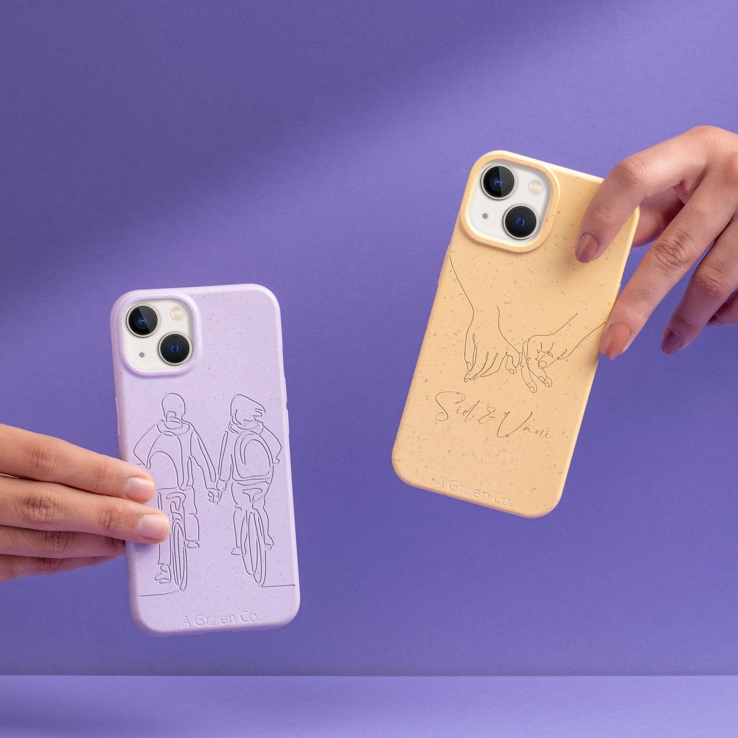 Holding Hands - iPhone SE 2020 / 8 / 7 / 6 / 6s Eco-Friendly Case