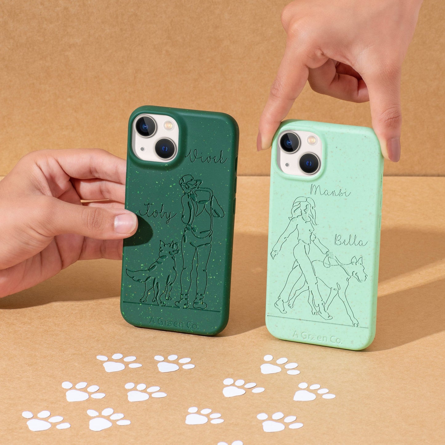 Wagging Tails (Guy) - iPhone SE 2020 / 8 / 7 / 6 / 6s Eco-Friendly Case