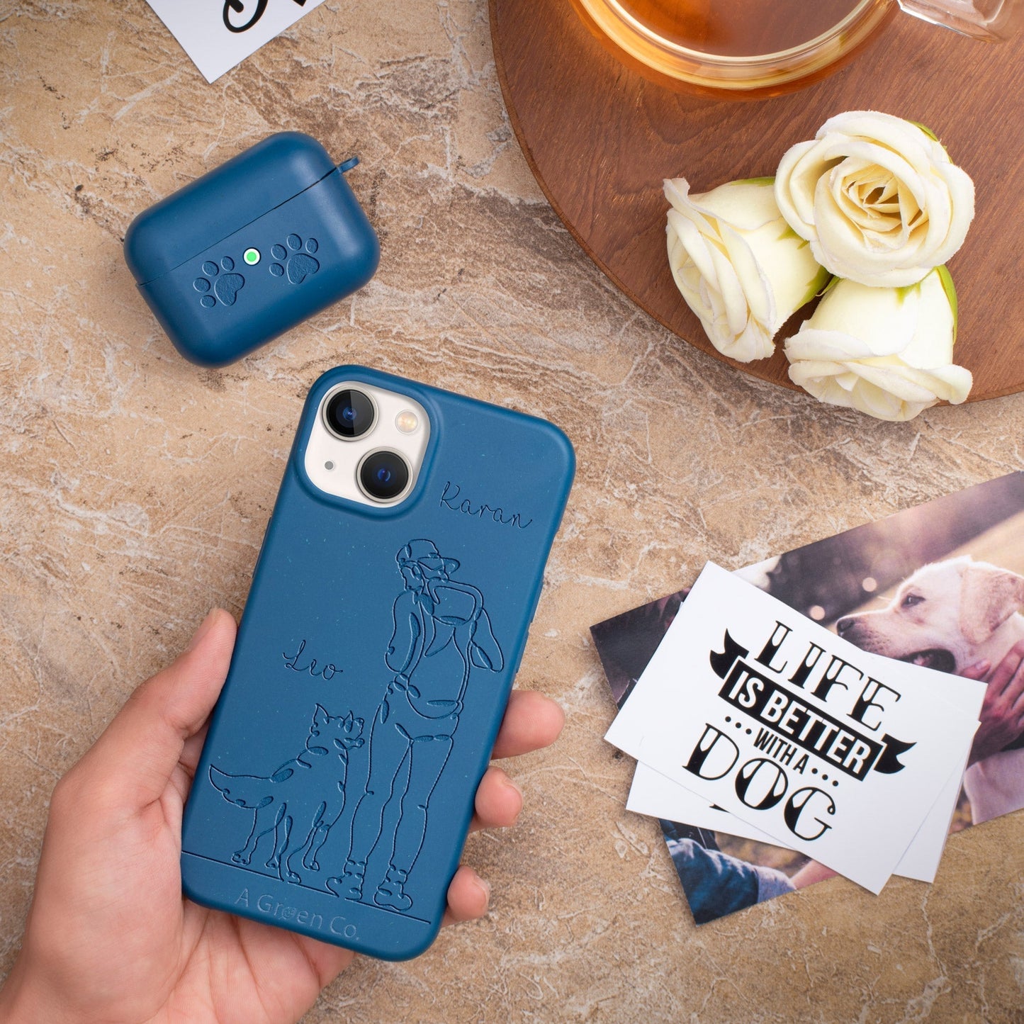 Wagging Tails (Guy) - iPhone SE 2020 / 8 / 7 / 6 / 6s Eco-Friendly Case