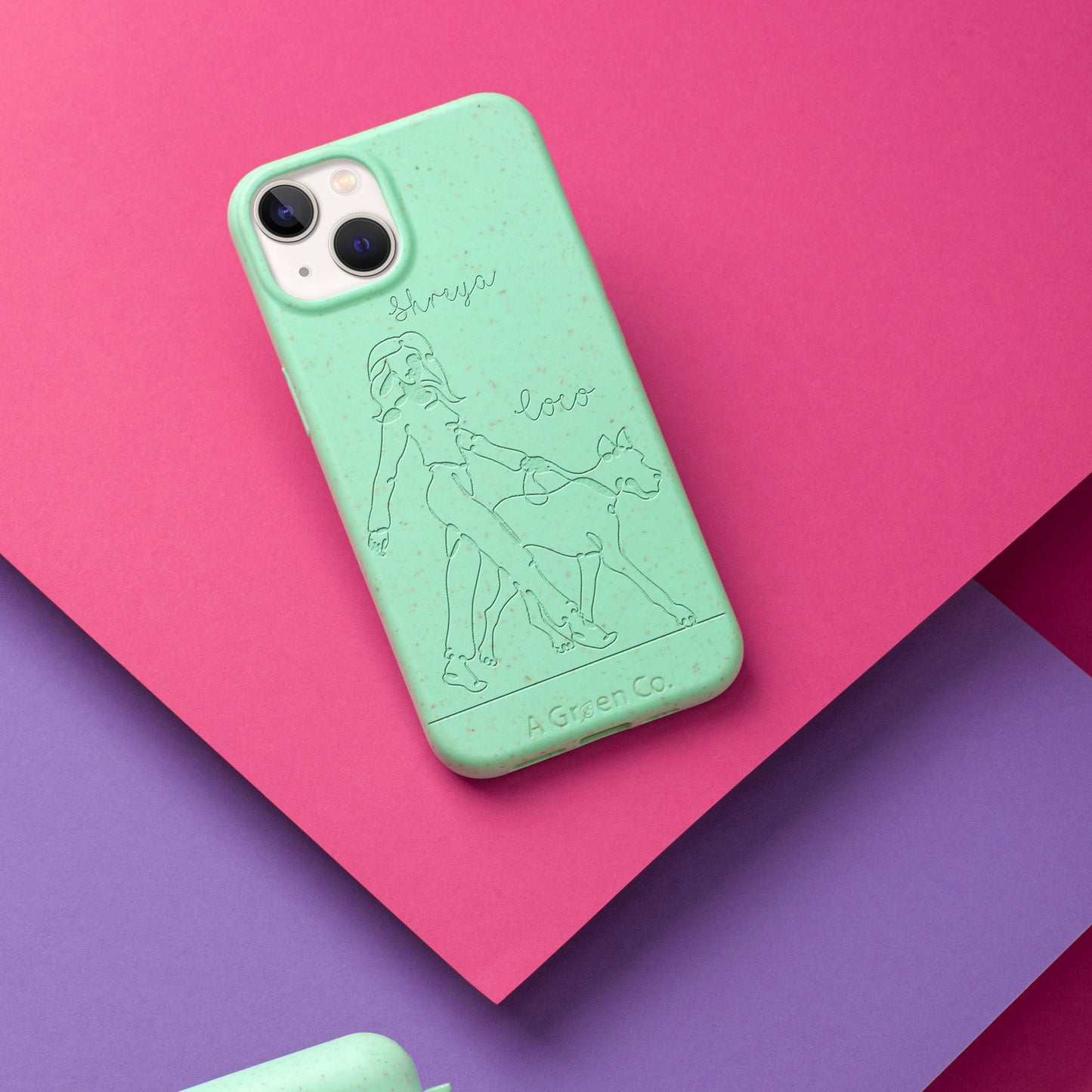 Wagging Tails (Girl) - iPhone 15 Pro Eco-Friendly Case