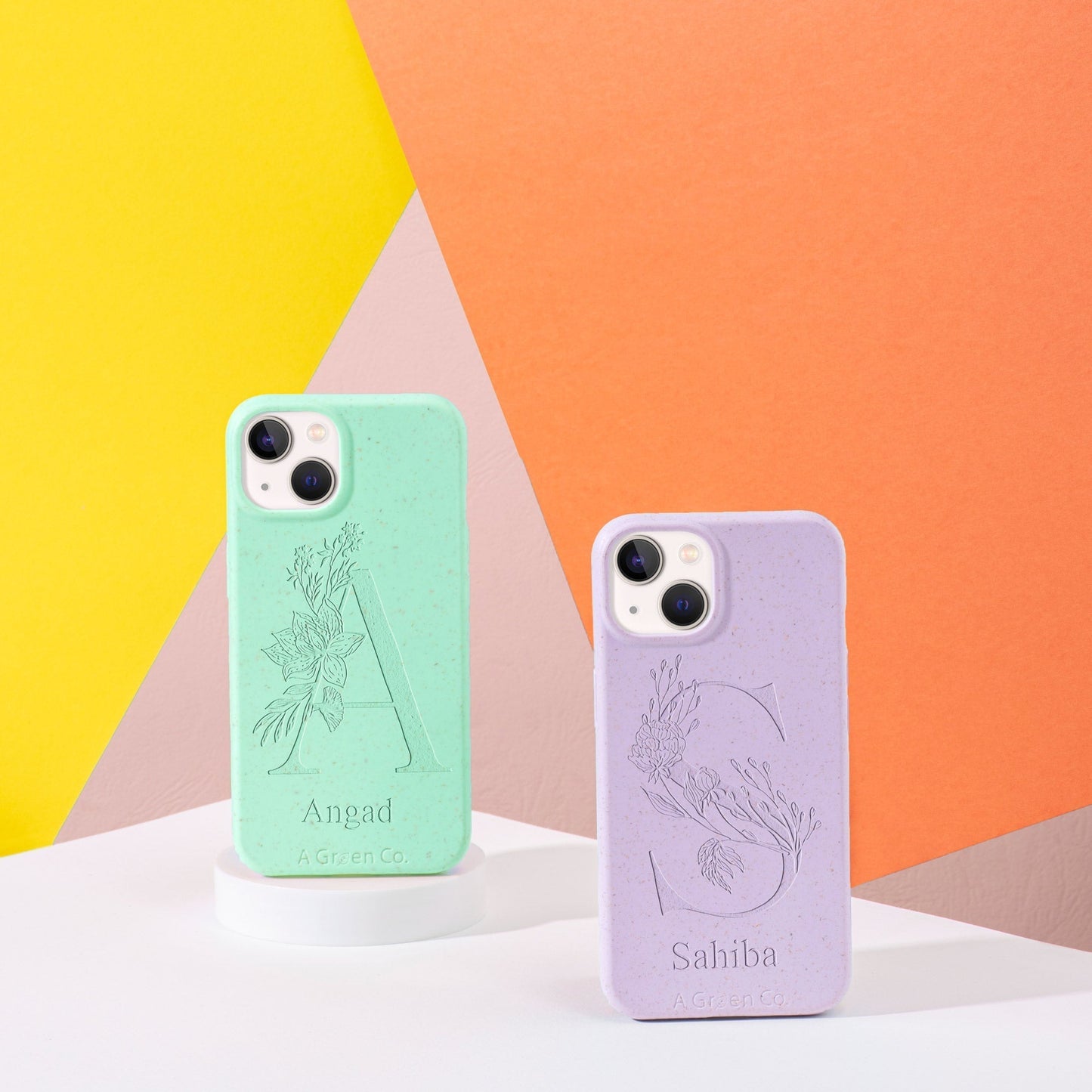 Flower Initials - iPhone SE 2020 / 8 / 7 / 6 / 6s Eco-Friendly Case