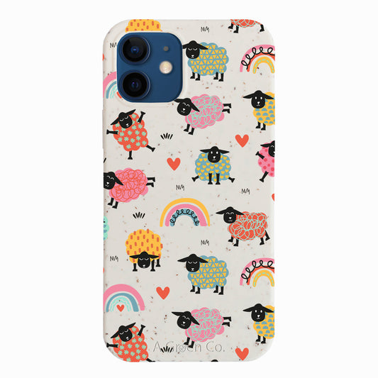 Dancing Lambs - iPhone 12 / 12 Pro Eco-Friendly Case
