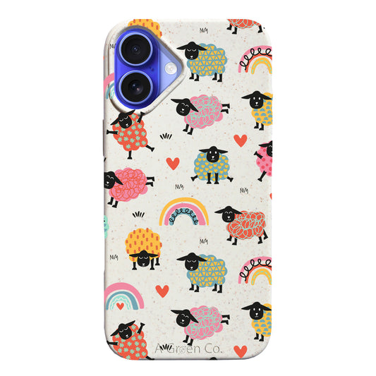 Dancing Lambs - iPhone 16 Eco-Friendly Case
