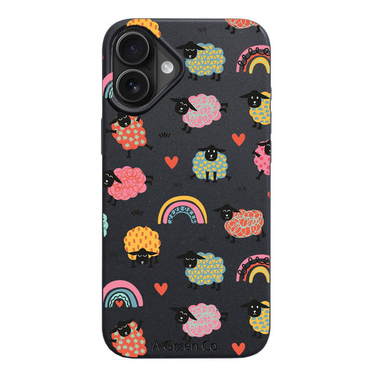 Dancing Lambs - iPhone 16 Plus Eco-Friendly Case