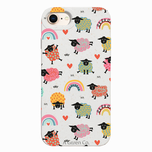 Dancing Lambs - iPhone SE 2020 / 8 / 7 / 6 / 6s Eco-Friendly Case