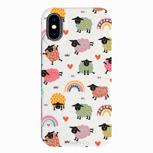 Dancing Lambs - iPhone Xs Eco-Friendly Case