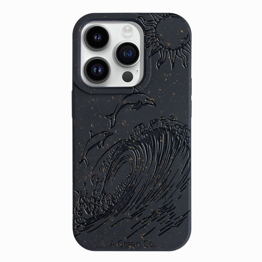 Dolphin Dive - iPhone 14 Pro Eco-Friendly Case