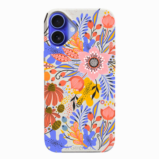 Exotic Flowers - iPhone 16 Eco-Friendly Case
