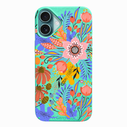 Exotic Flowers - iPhone 16 Eco-Friendly Case