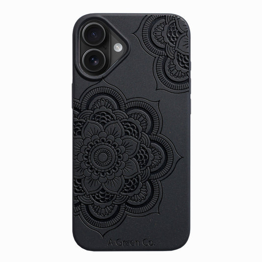 Floral Mandala - iPhone 16 Plus Eco-Friendly Case
