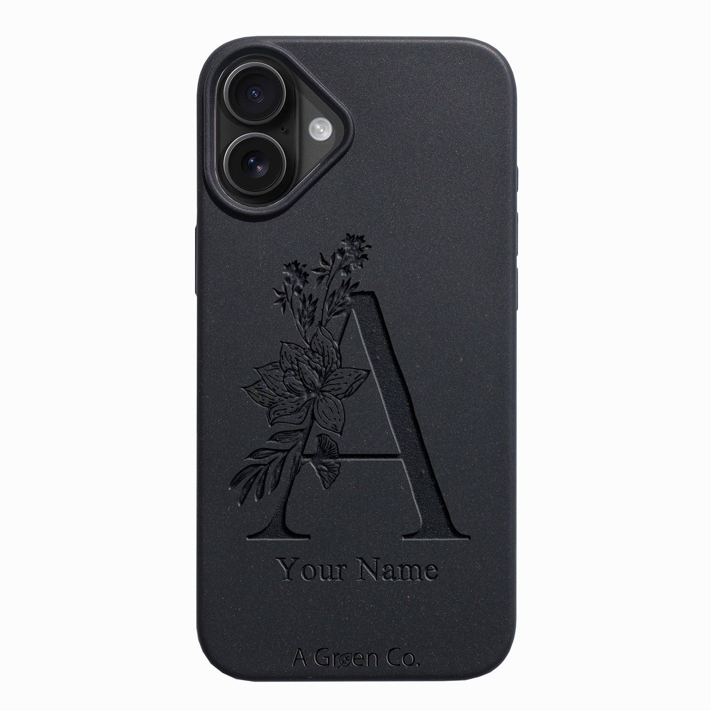 Flower Initials - iPhone 16 Eco-Friendly Case