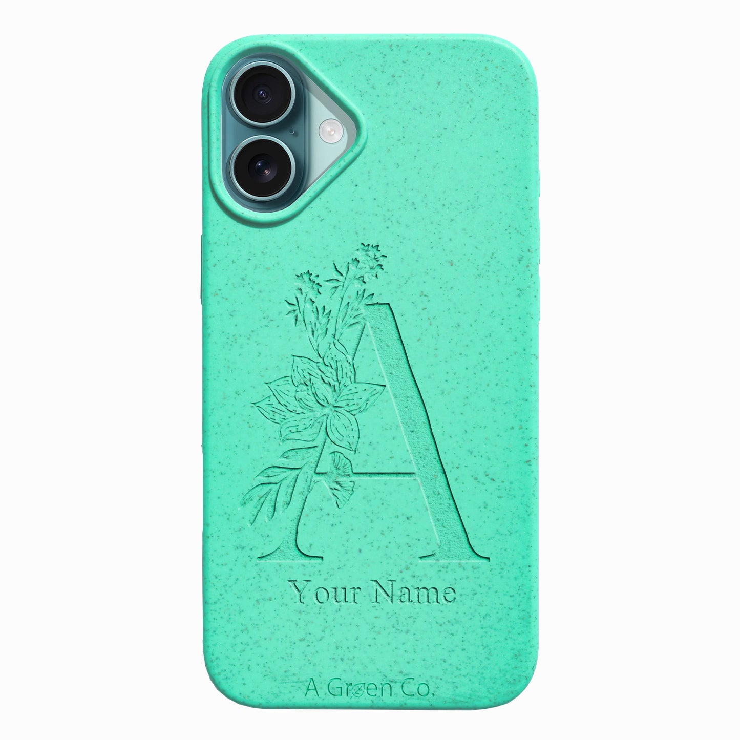 Flower Initials - iPhone 16 Eco-Friendly Case