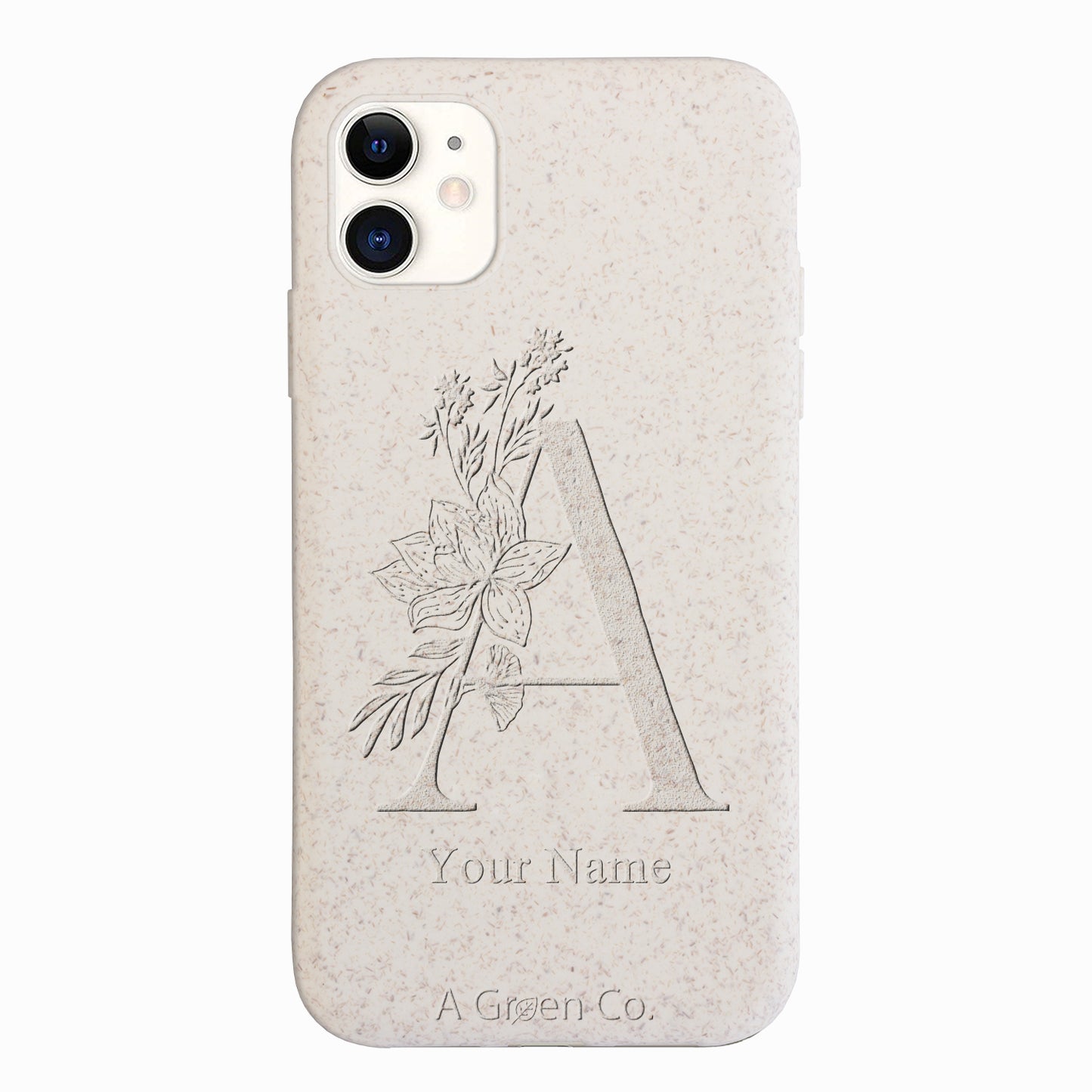Flower Initials - iPhone 11 Eco-Friendly Case