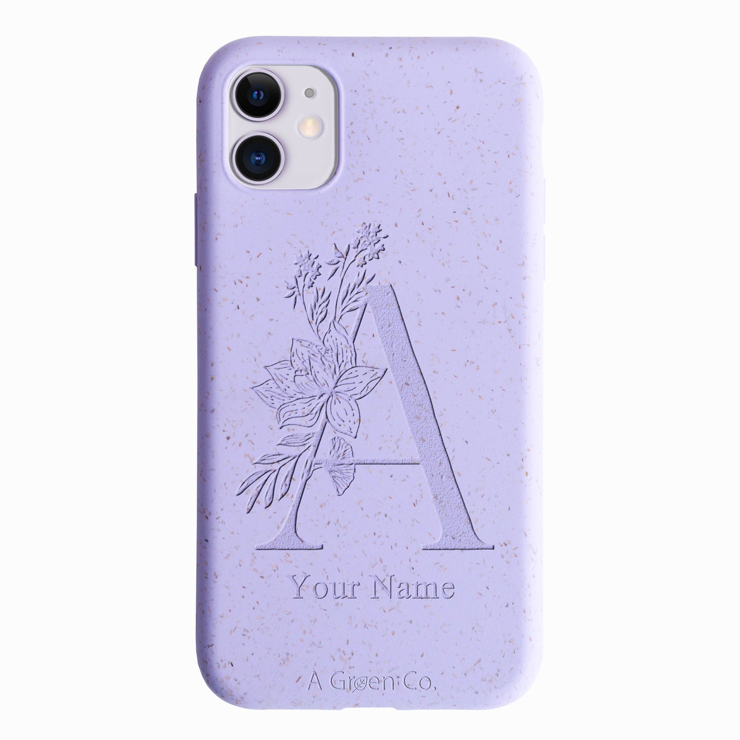 Flower Initials - iPhone 11 Eco-Friendly Case