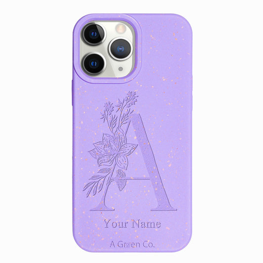 Flower Initials - iPhone 11 Pro Max Eco-Friendly Case