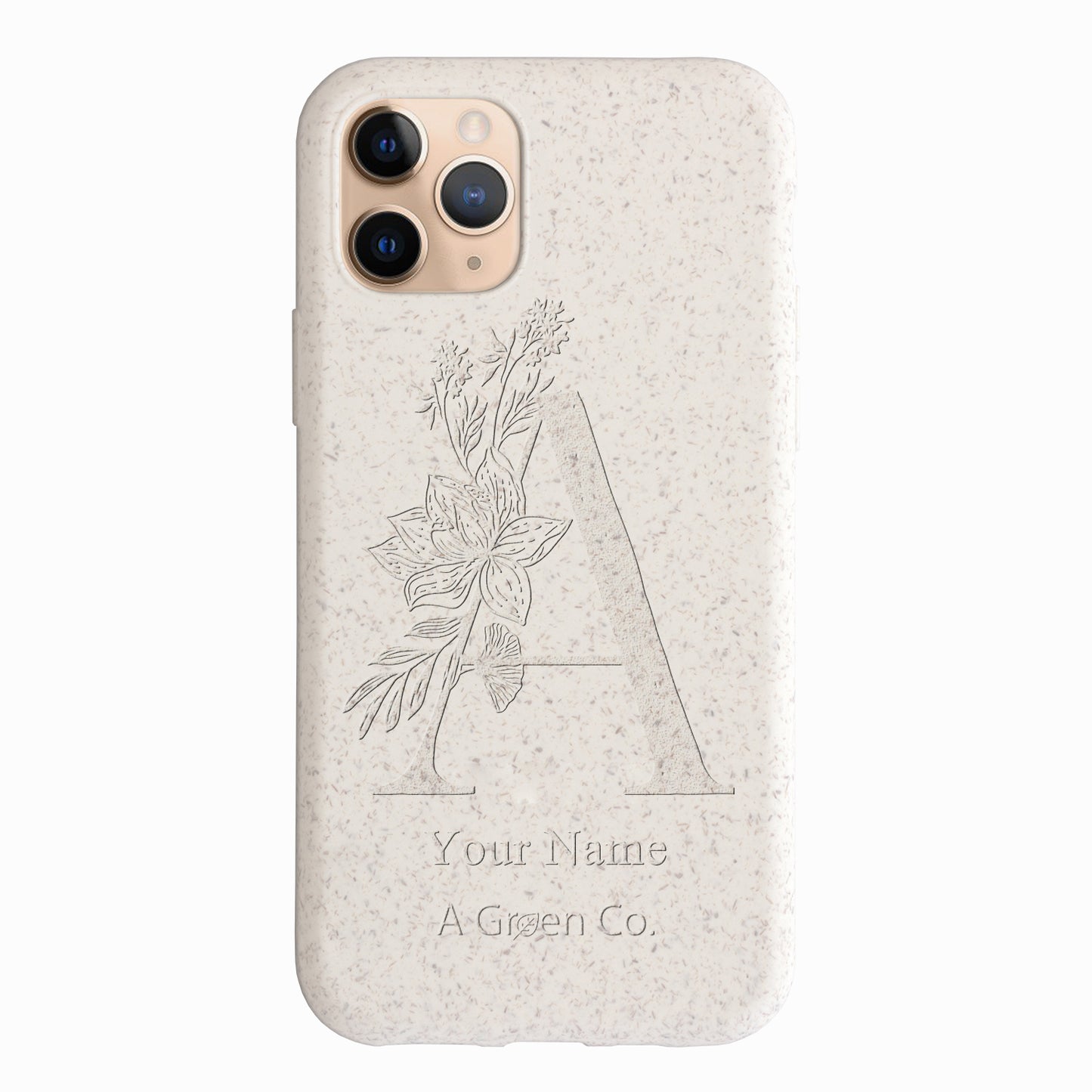 Flower Initials - iPhone 11 Pro Eco-Friendly Case