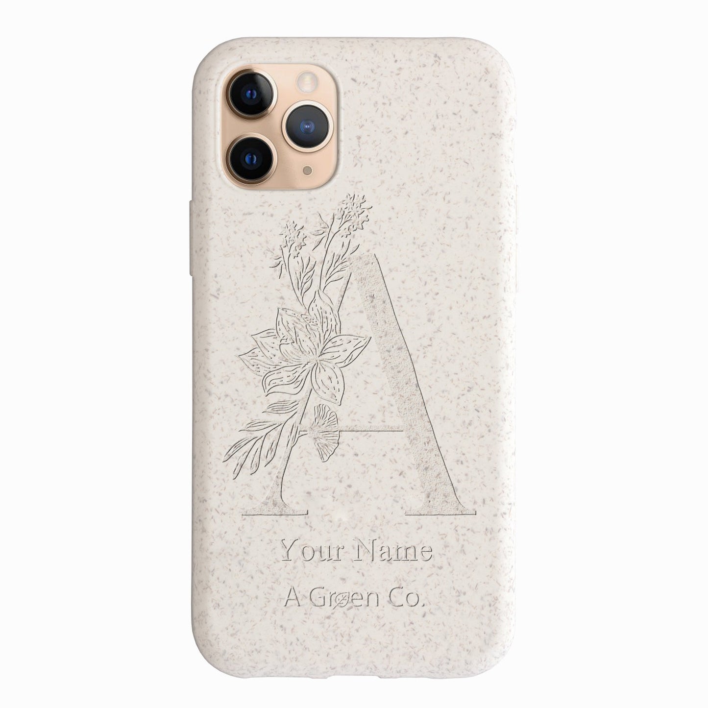 Flower Initials - iPhone 11 Pro Max Eco-Friendly Case