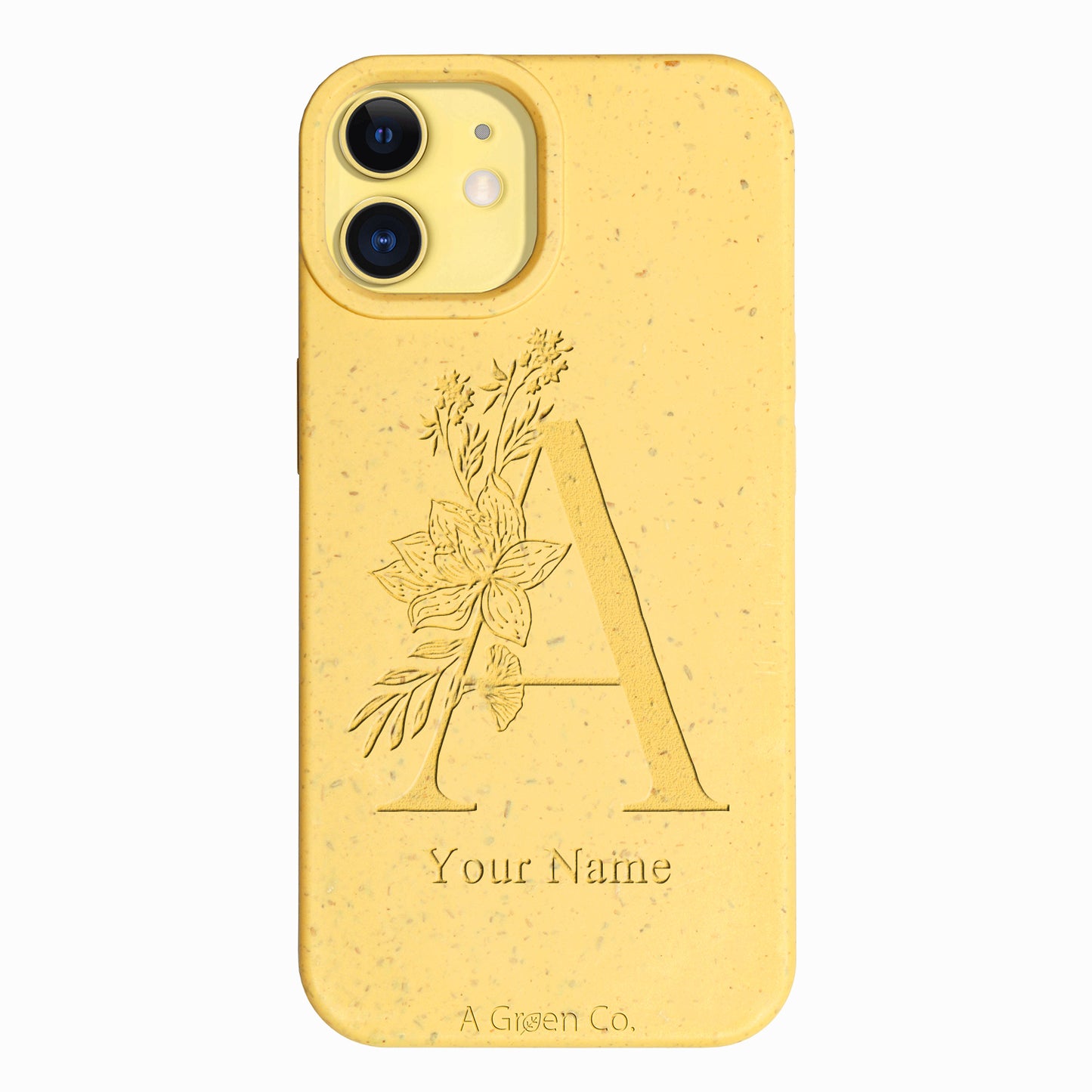 Flower Initials - iPhone 11 Eco-Friendly Case