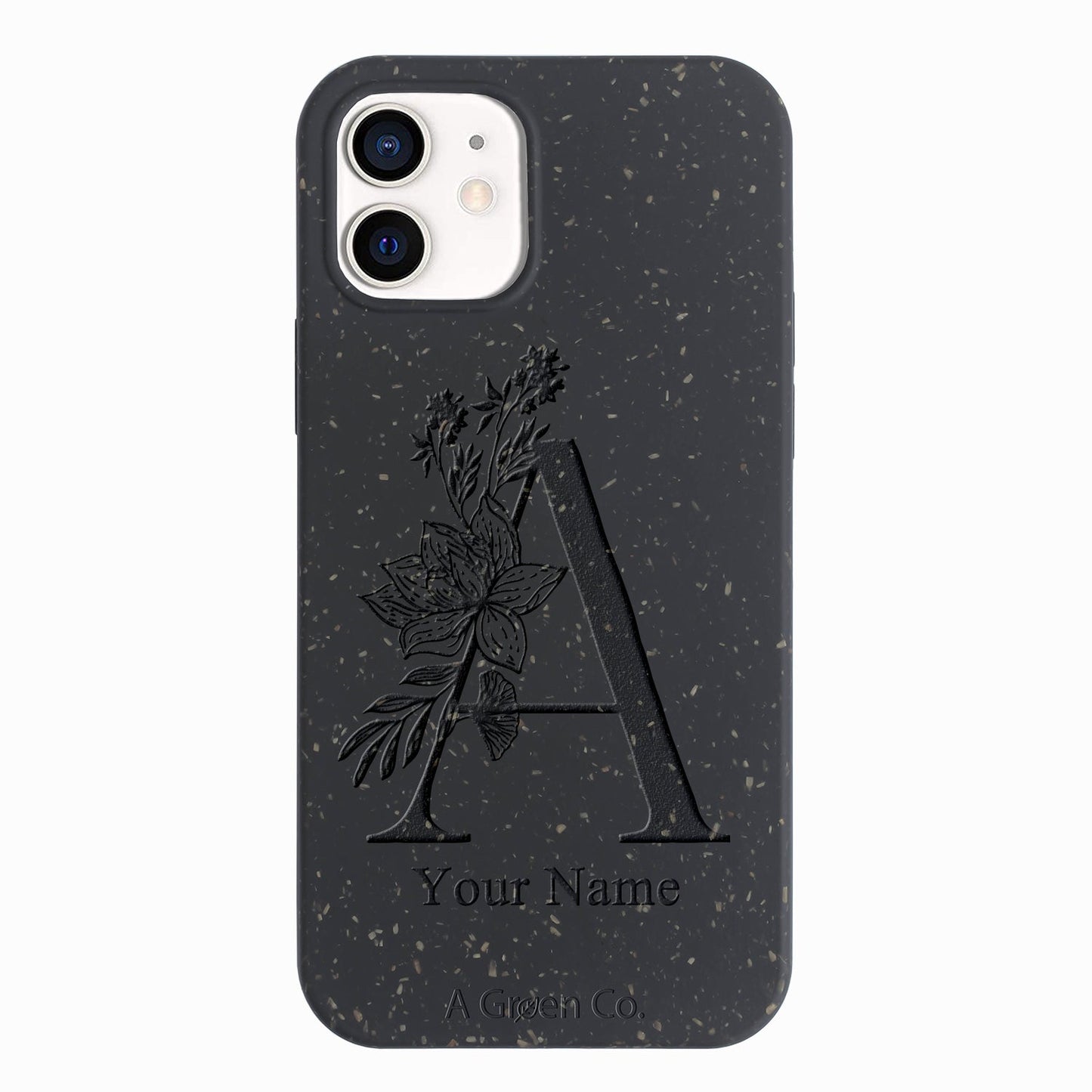 Flower Initials - iPhone 12 Mini Eco-Friendly Case