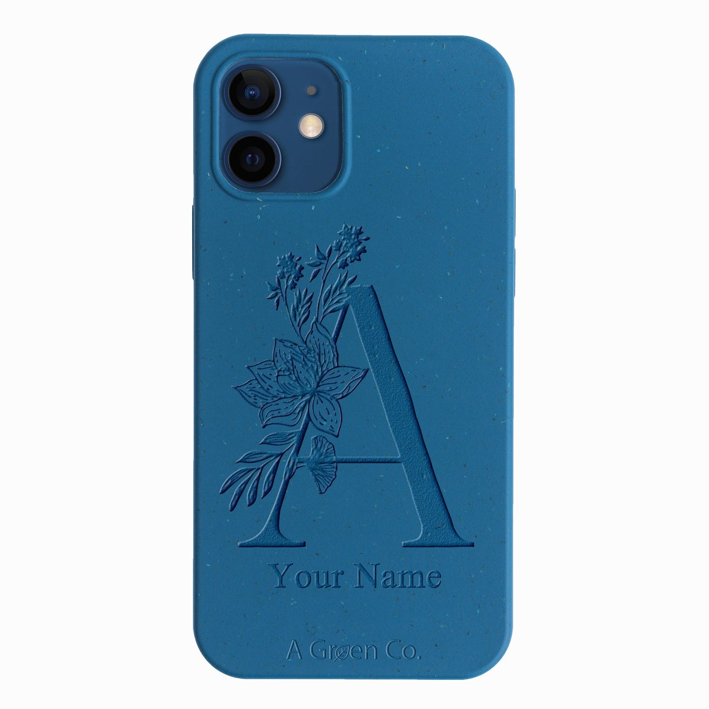 Flower Initials - iPhone 12 Mini Eco-Friendly Case