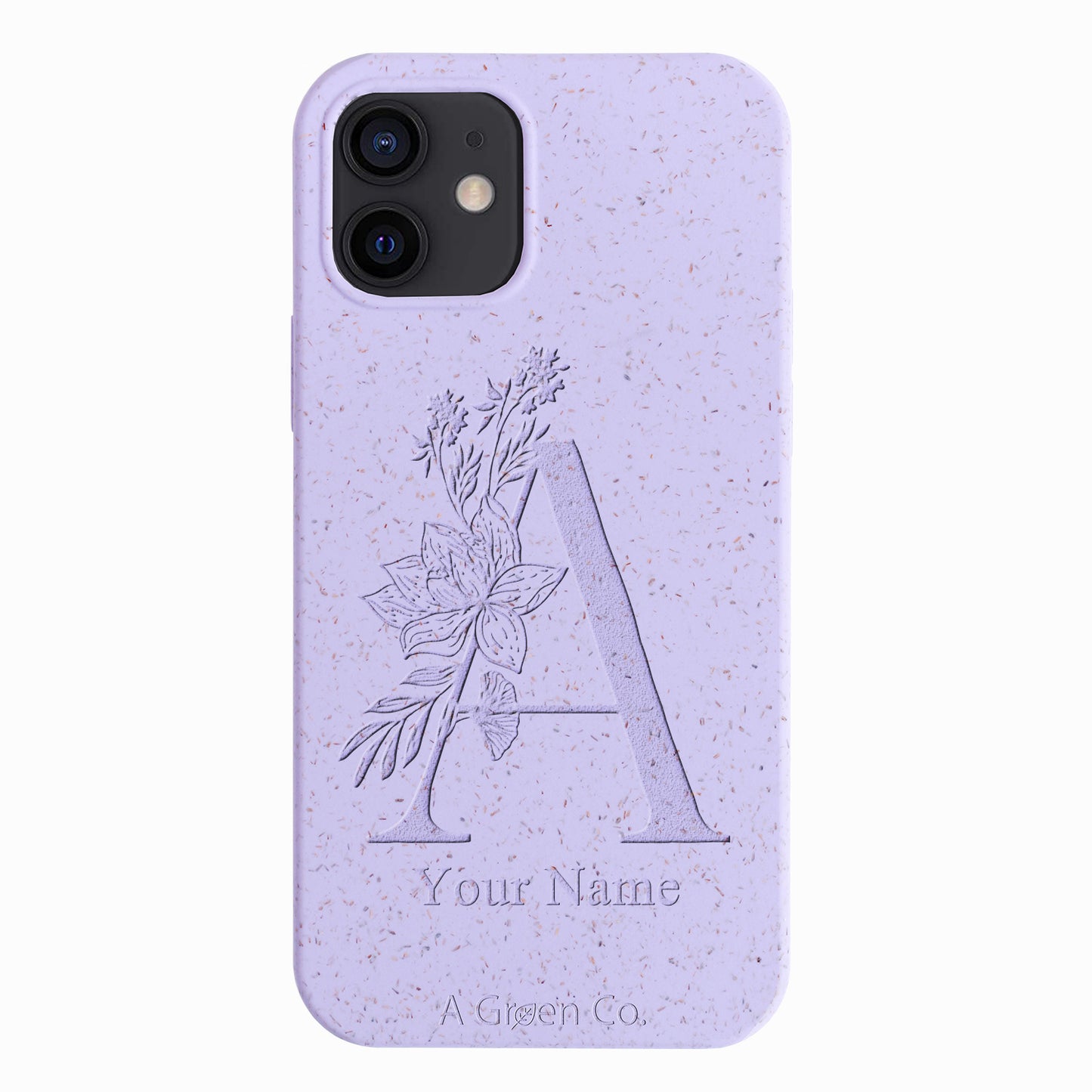 Flower Initials - iPhone 12 / 12 Pro Eco-Friendly Case