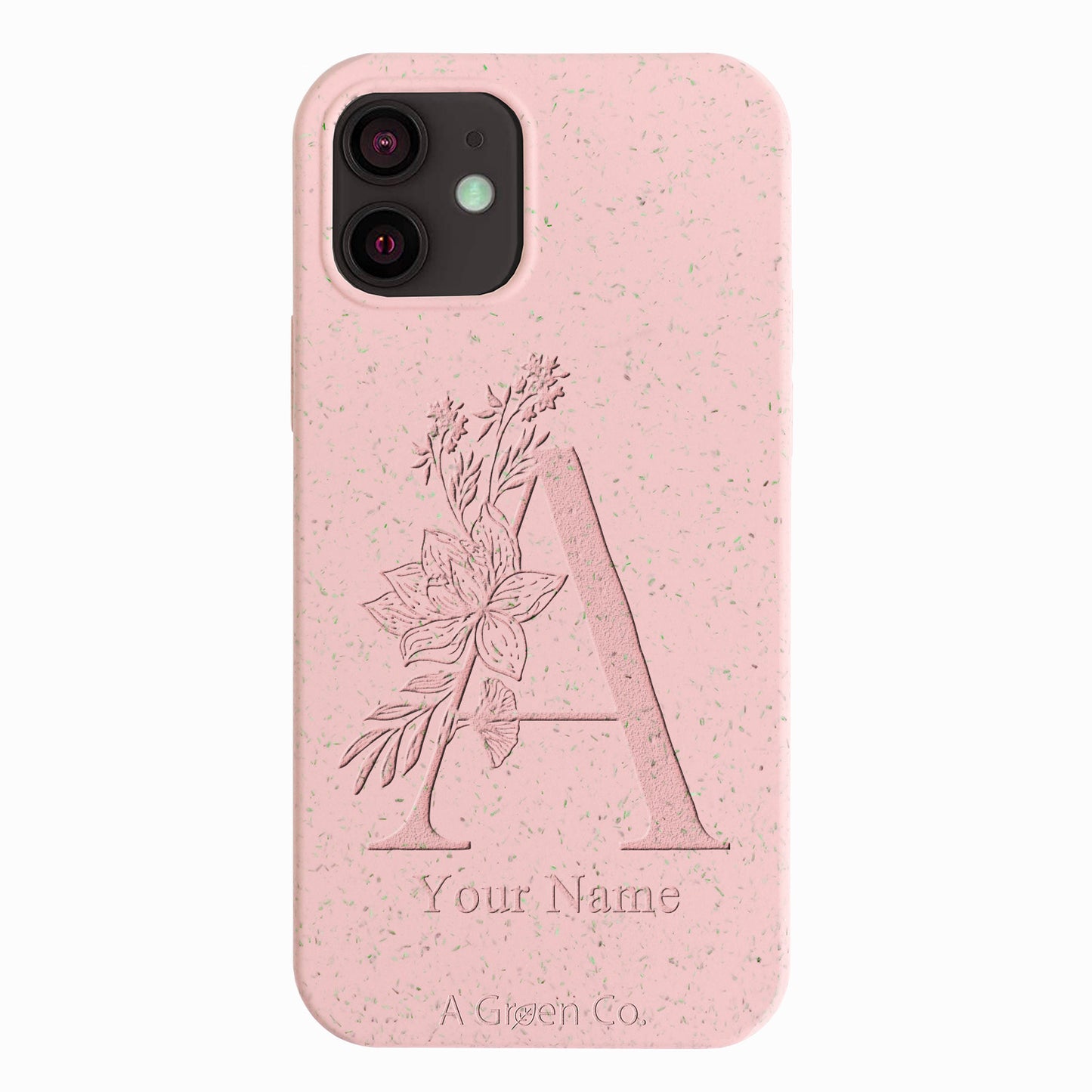 Flower Initials - iPhone 12 Mini Eco-Friendly Case