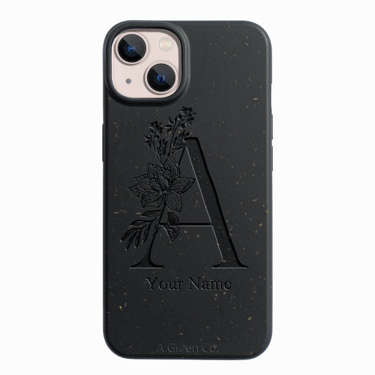 Flower Initials - iPhone 15 Eco-Friendly Case
