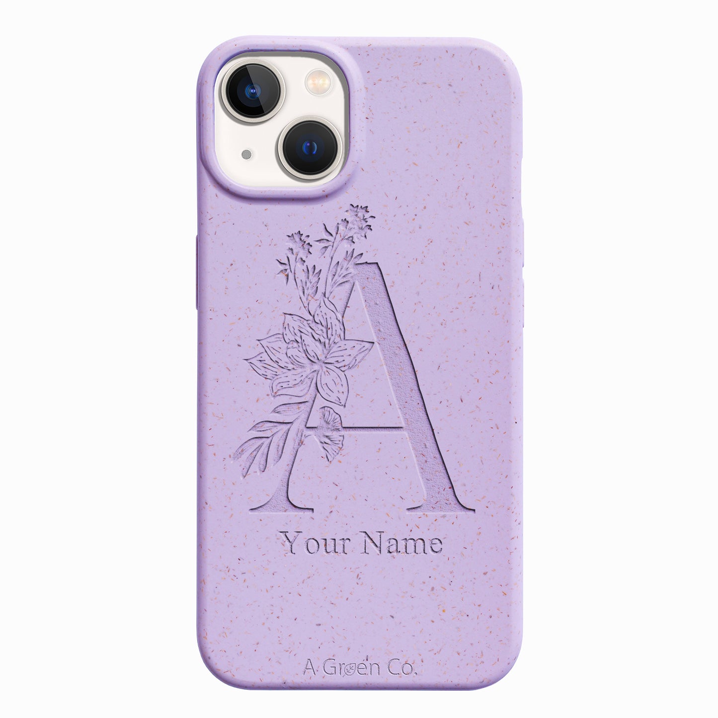 Flower Initials - iPhone 15 Eco-Friendly Case