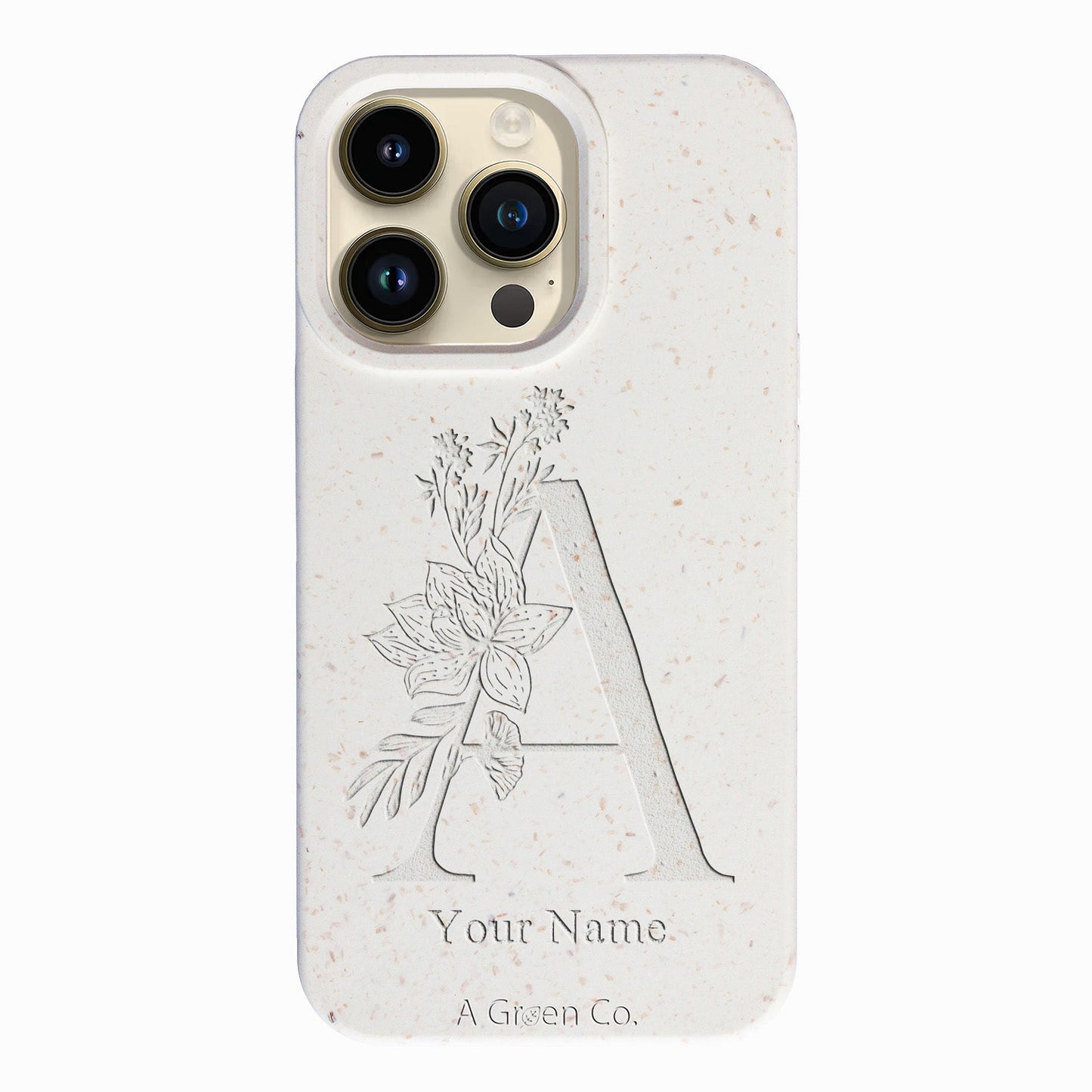 Flower Initials - iPhone 13 Pro Eco-Friendly Case