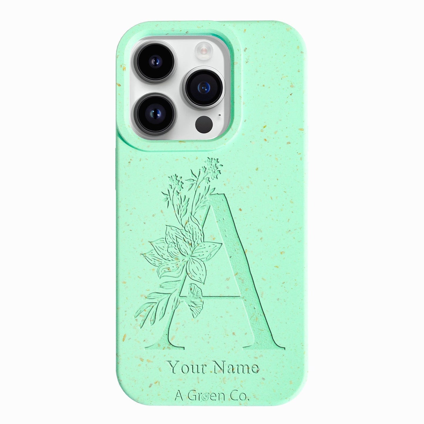 Flower Initials - iPhone 13 Pro Max Eco-Friendly Case