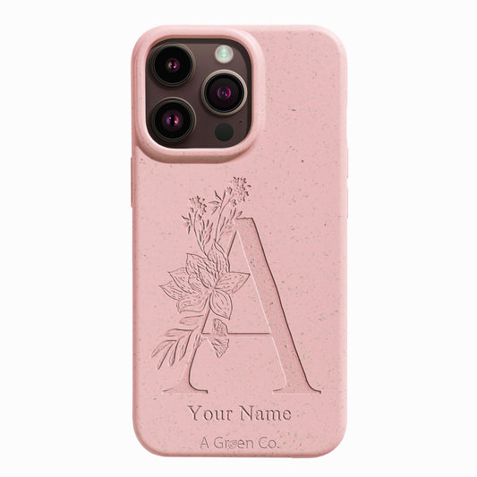 Flower Initials - iPhone 16 Pro Eco-Friendly Case