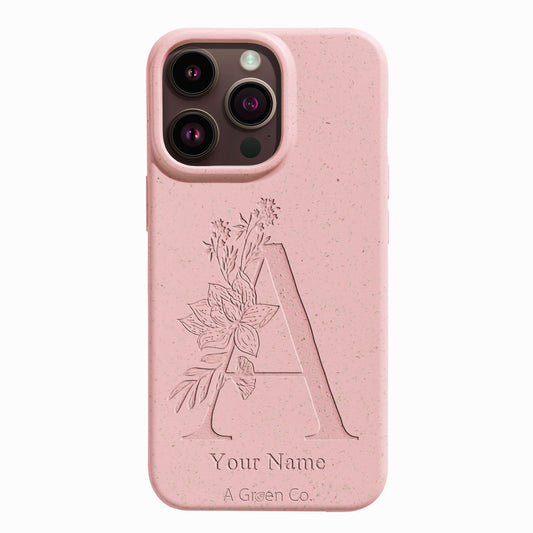 Flower Initials - iPhone 16 Pro Max Eco-Friendly Case