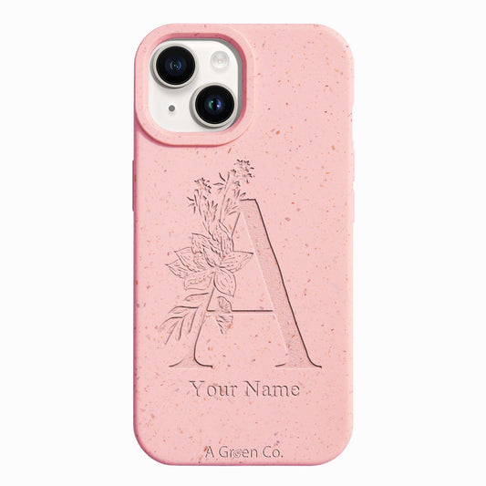 Flower Initials - iPhone 15 Plus Eco-Friendly Case