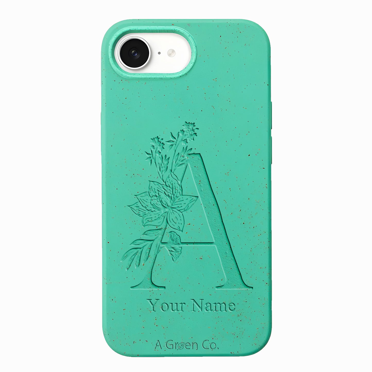 Flower Initials - iPhone 16e Eco-Friendly Case