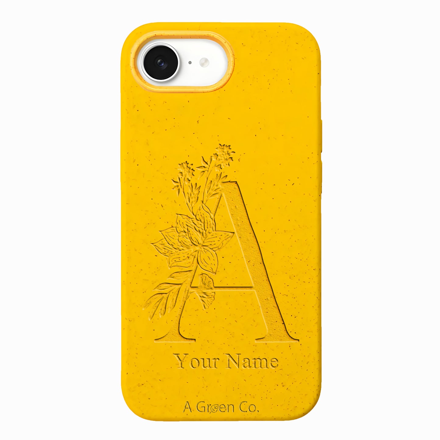 Flower Initials - iPhone 16e Eco-Friendly Case