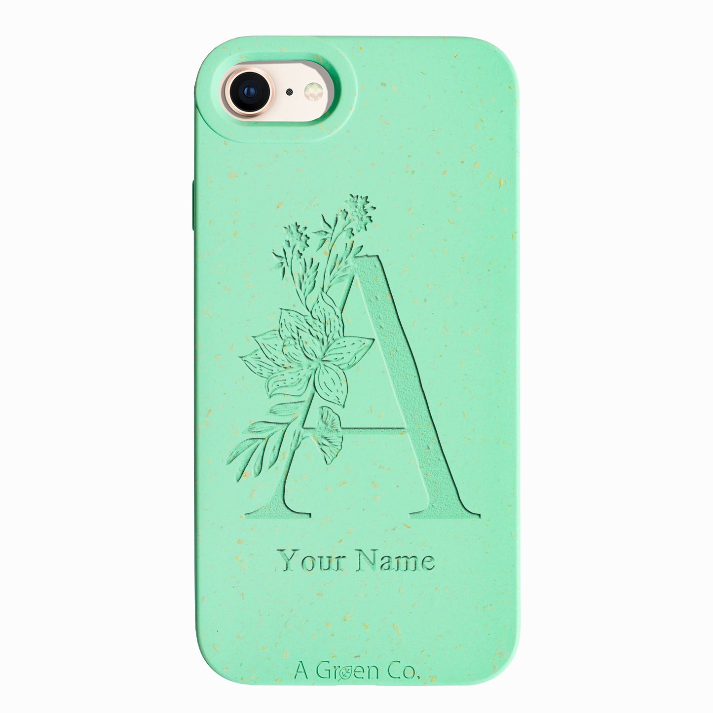 Flower Initials - iPhone SE 2020 / 8 / 7 / 6 / 6s Eco-Friendly Case