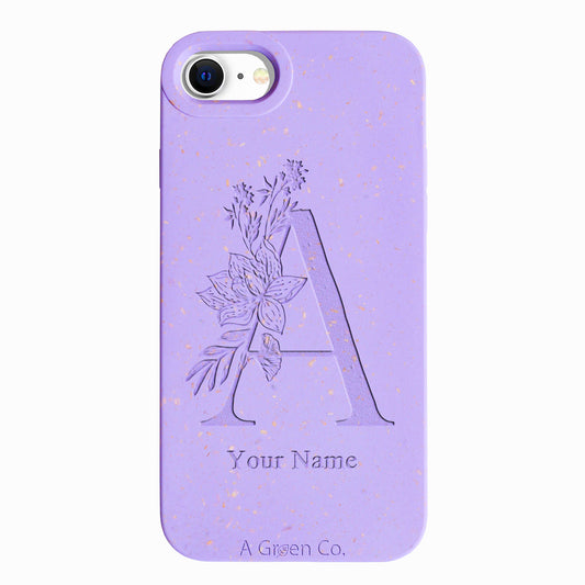Flower Initials - iPhone SE 2020 / 8 / 7 / 6 / 6s Eco-Friendly Case
