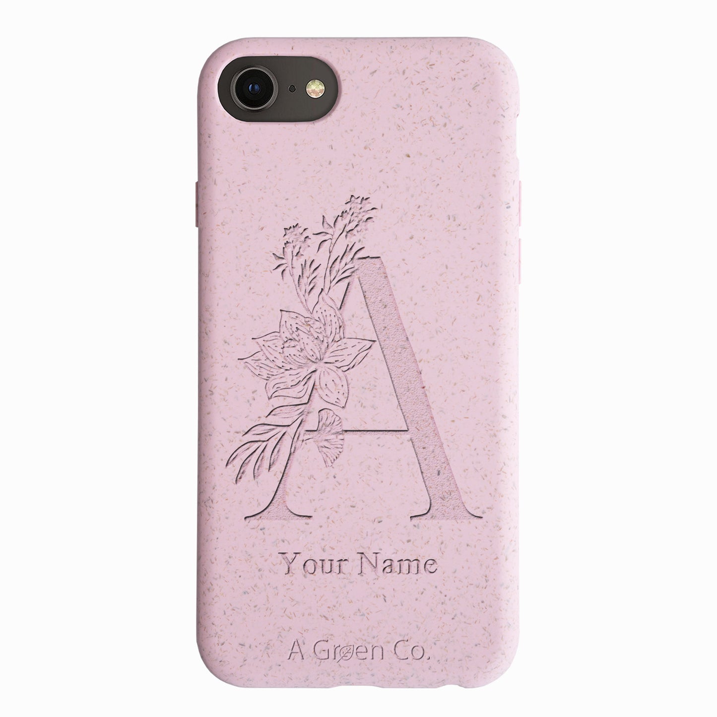 Flower Initials - iPhone SE 2020 / 8 / 7 / 6 / 6s Eco-Friendly Case