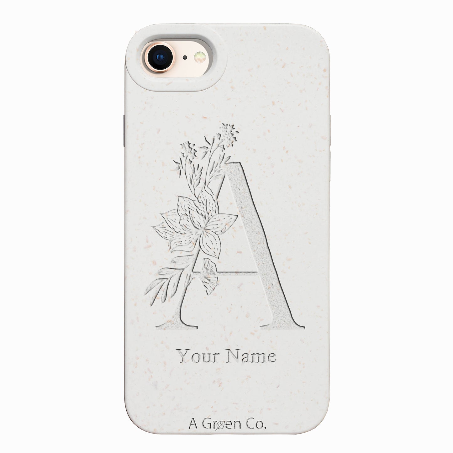 Flower Initials - iPhone SE 2020 / 8 / 7 / 6 / 6s Eco-Friendly Case