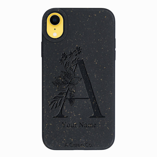 Flower Initials - iPhone XR Eco-Friendly Case