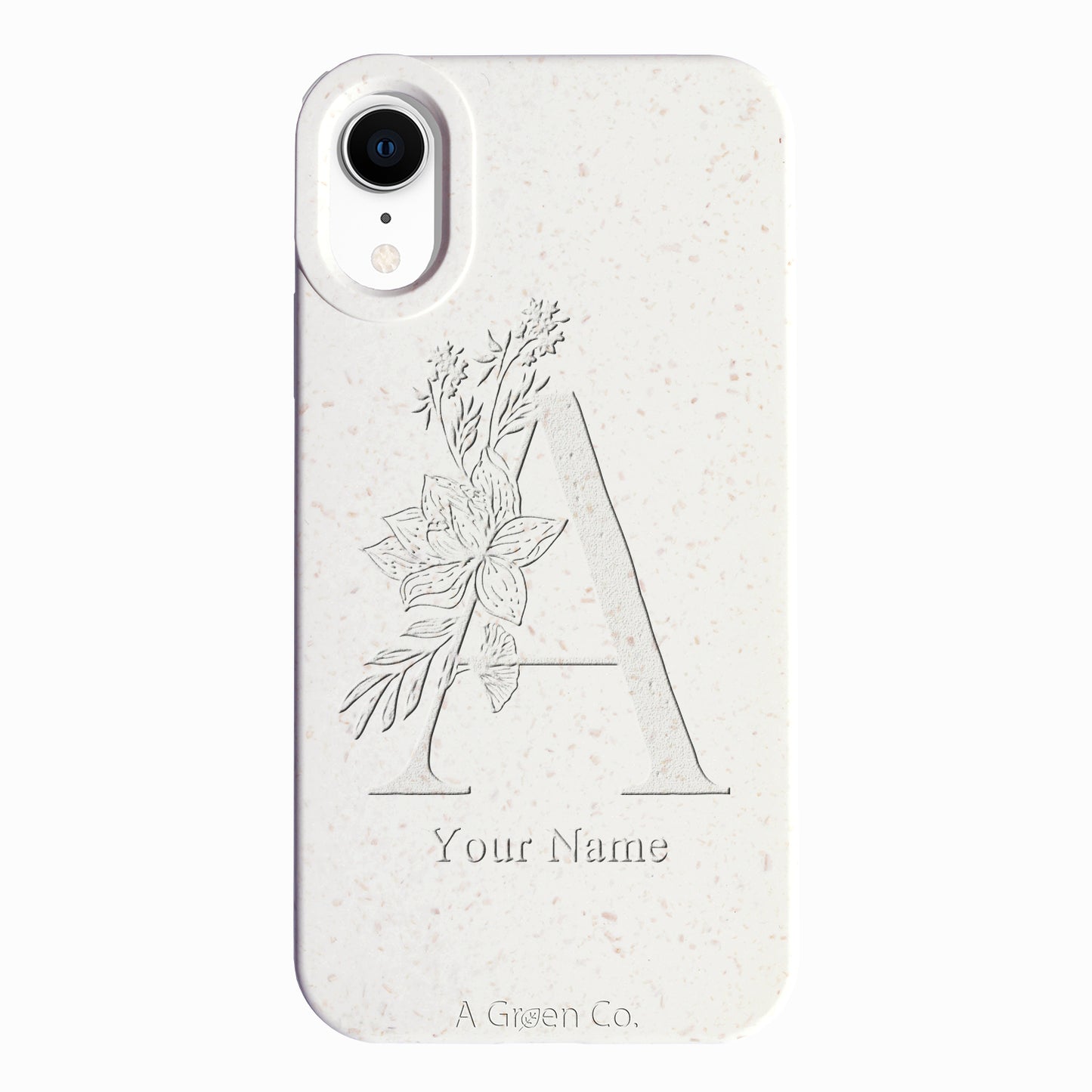 Flower Initials - iPhone XR Eco-Friendly Case