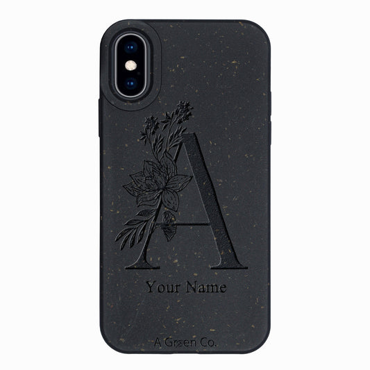 Flower Initials - iPhone Xs Eco-Friendly Case
