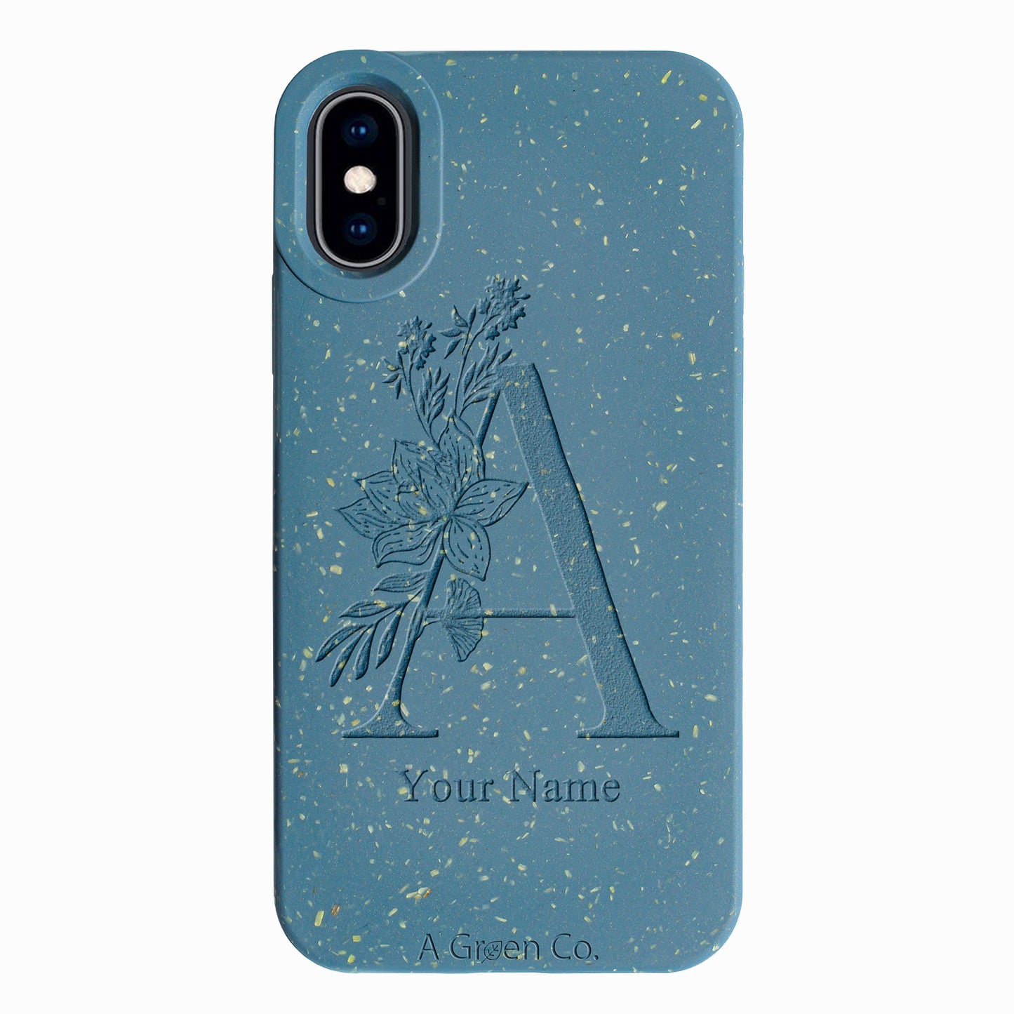 Flower Initials - iPhone Xs Eco-Friendly Case