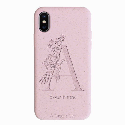 Flower Initials - iPhone Xs Eco-Friendly Case
