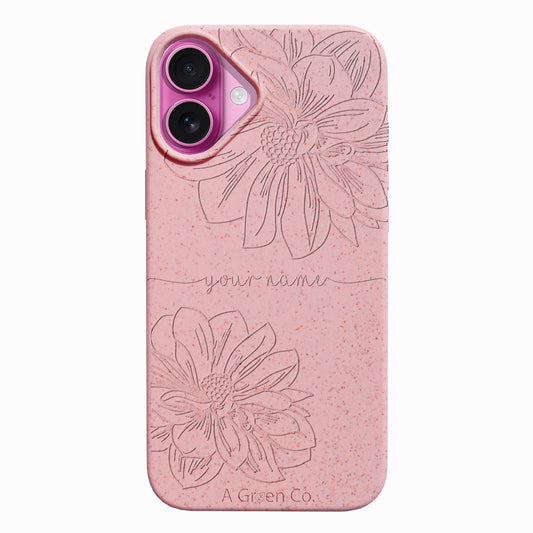 Floral Handwritten - iPhone 16 Eco-Friendly Case