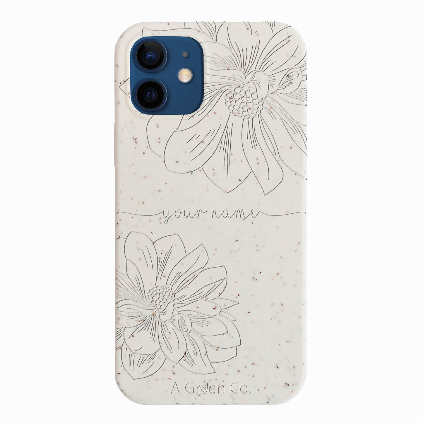 Floral Handwritten - iPhone 12 / 12 Pro Eco-Friendly Case